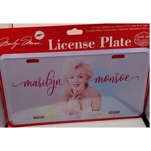 Country Side Marilyn Monroe License Plate Unisex OS Pink New Metal Decor 56017